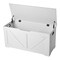 White MDF Kids Storage Bench Seat Toy Chest Durable Organizer